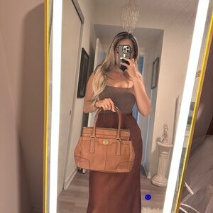 COACH Tiffany Hamptons Leather Bag